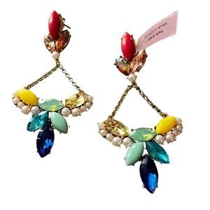 Lulu Frost Crystal Earrings NEW